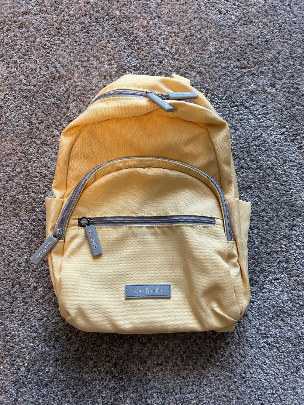 NWOT Vera Bradley Pale Yellow Small Everyday Backpack